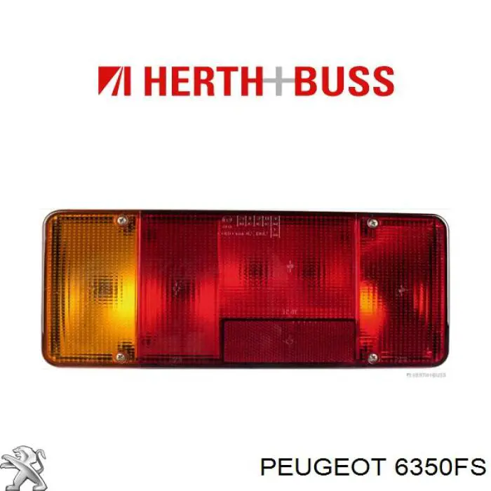 Lampa zespolona tylna lewa Peugeot/Citroen 6350FS cena, od 58,04 USD