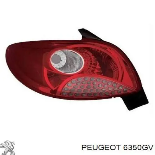 Lampa zespolona tylna lewa Peugeot/Citroen 6350GV cena, od 74,91 USD