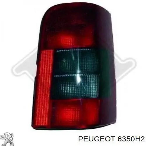 Do koszyka 6350H2 Peugeot/Citroen Lampa zespolona tylna lewa