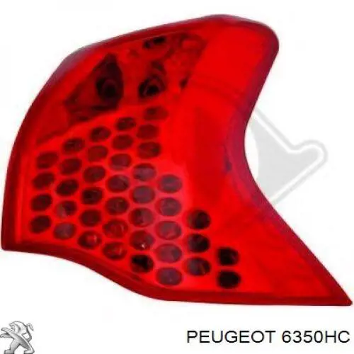 Lampa zespolona tylna lewa zewnętrzna Peugeot/Citroen 6350HC cena, od 149,83 USD