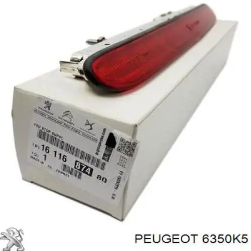 Do koszyka Lampa stop tylna dodatkowa Peugeot 206  2A/C