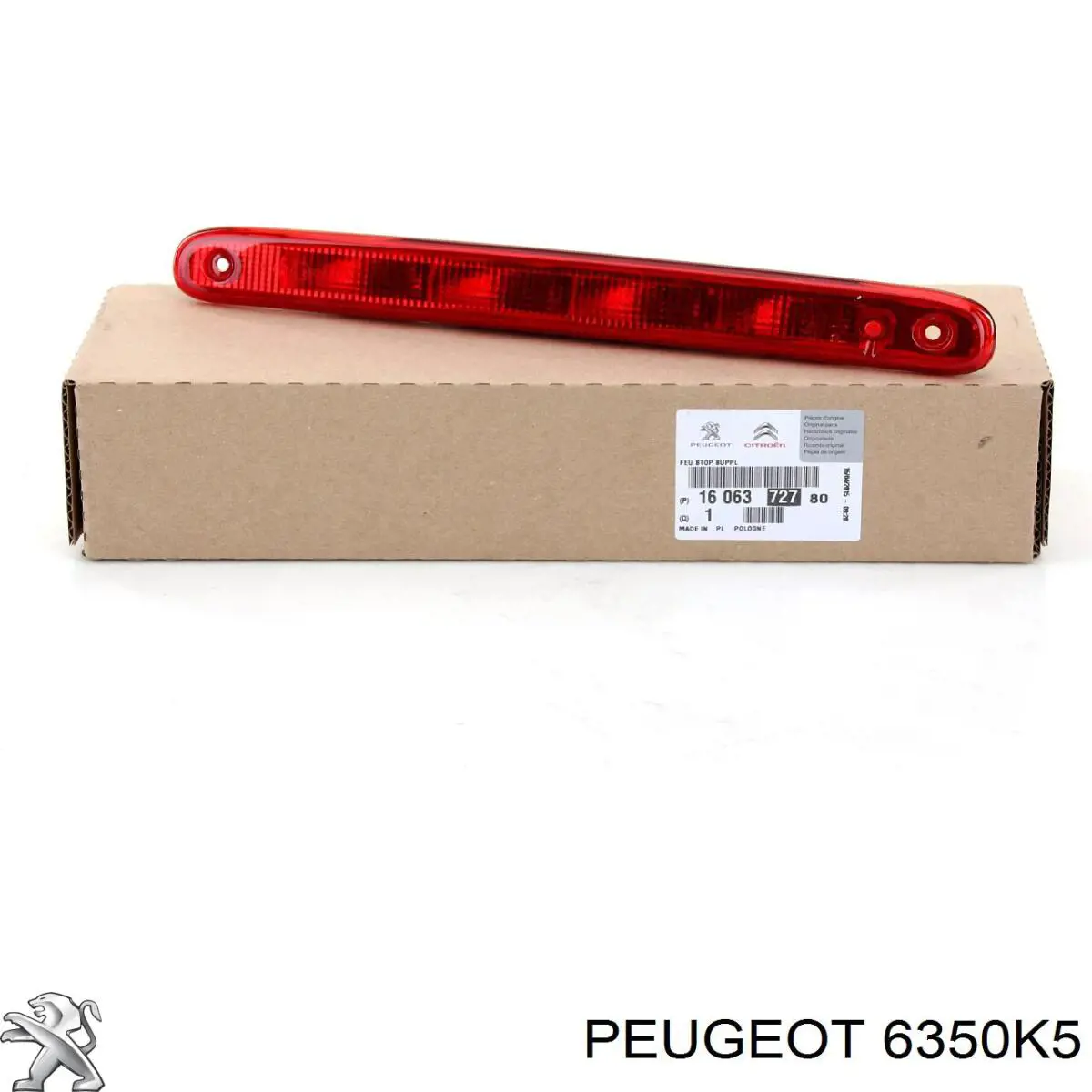 Lampa stop tylna dodatkowa Peugeot 206 hatchback (2A/C) (1998 - 2008) cena, od 117,29 USD