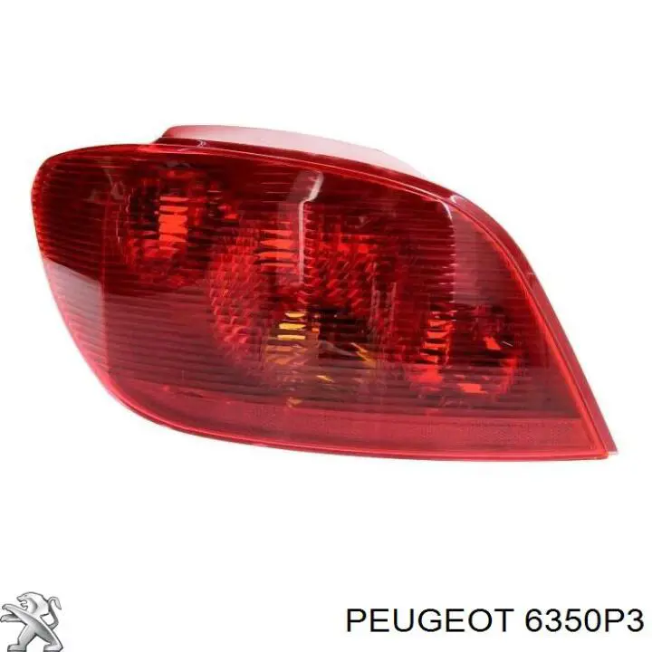Do koszyka 6350P3 Peugeot/Citroen Lampa zespolona tylna lewa