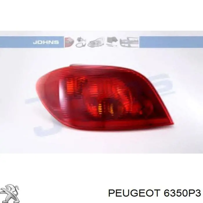 Lampa zespolona tylna lewa Peugeot/Citroen 6350P3 cena, od 71,51 USD
