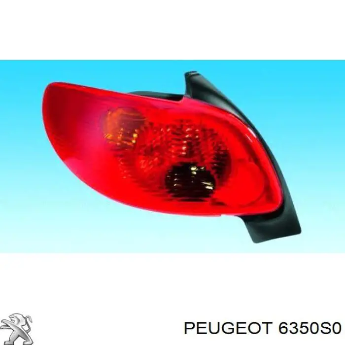 6350S0 Peugeot/Citroen Lampa zespolona tylna lewa