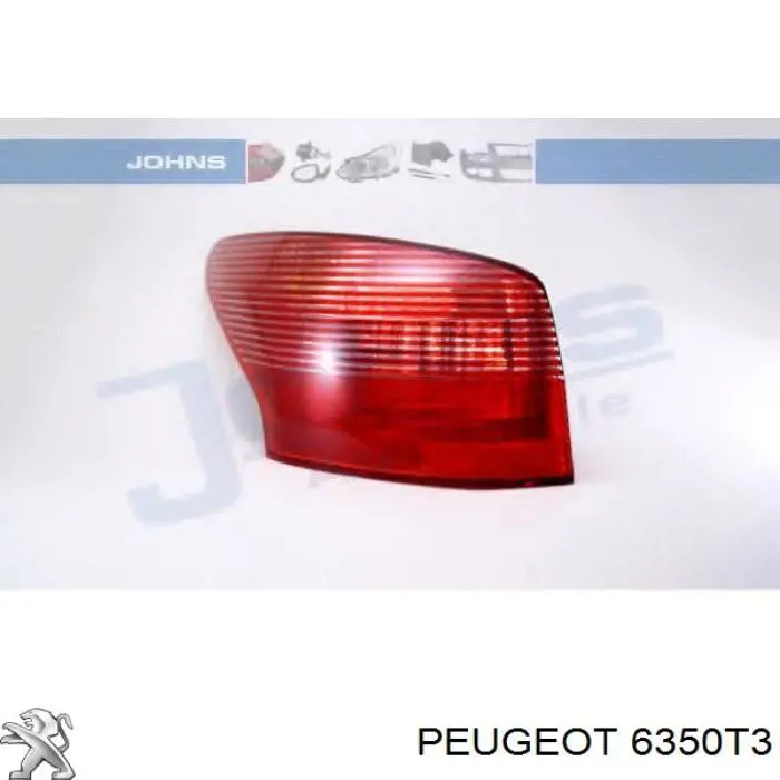 Do koszyka 6350T3 Peugeot/Citroen Lampa zespolona tylna lewa zewnętrzna