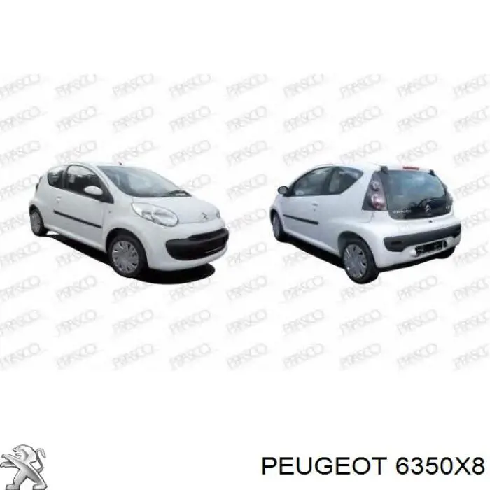 Lampa zespolona tylna lewa Peugeot/Citroen 6350X8 cena, od 81,72 USD