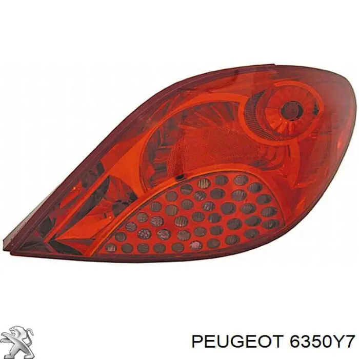 Lampa zespolona tylna lewa Peugeot/Citroen 6350Y7 cena, od 69,81 USD