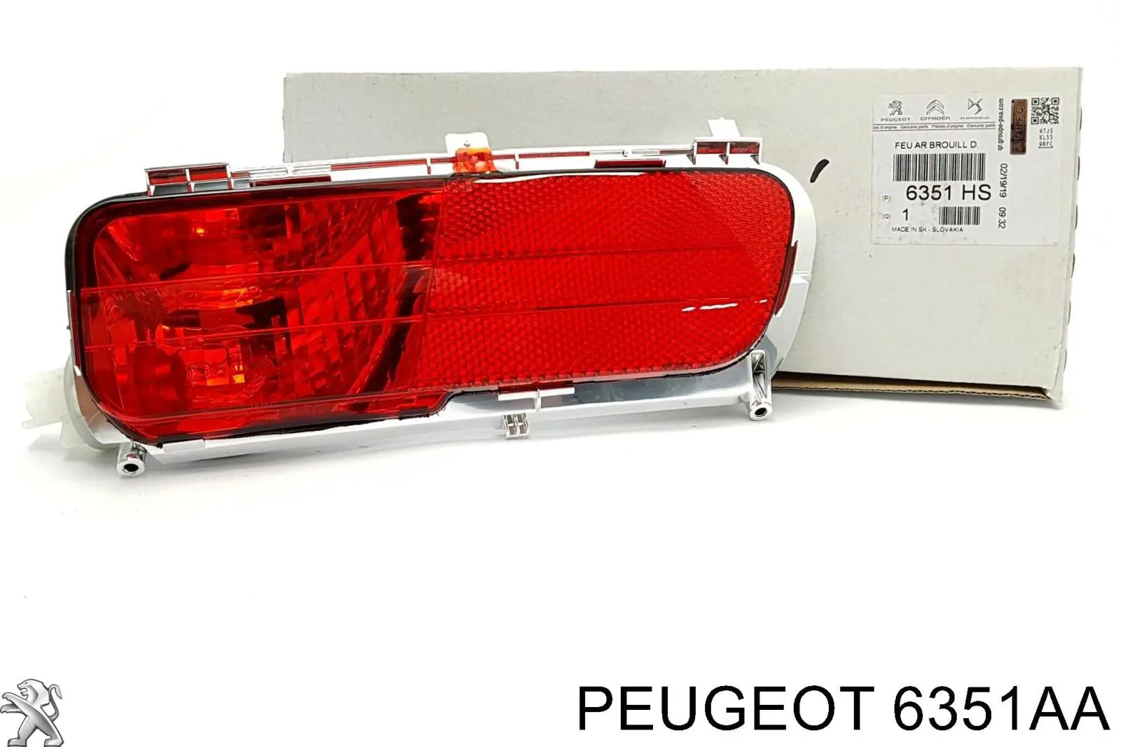 Przednia lampa przeciwmgielna tylna prawa Peugeot/Citroen 6351AA cena, od 63,10 USD
