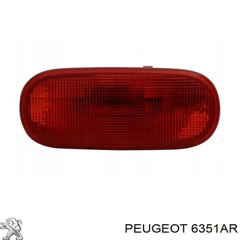 Lampa stop tylna dodatkowa Peugeot/Citroen 6351AR cena, od 39,39 USD