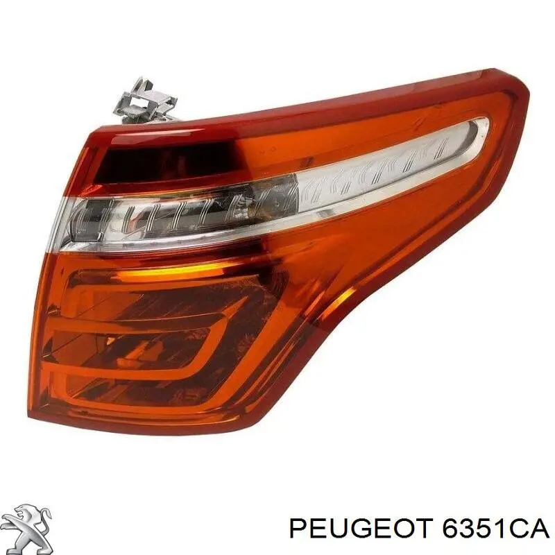 6351CA Peugeot/Citroen Lampa zespolona tylna prawa zewnętrzna