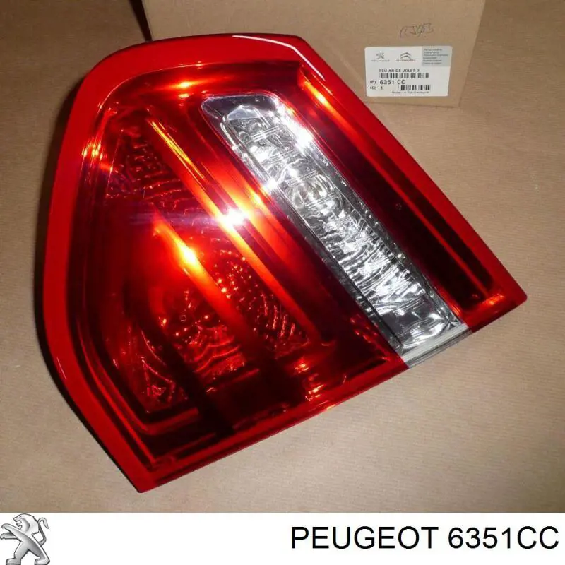 Lampa zespolona tylna prawa wewnętrzna Peugeot/Citroen 6351CC cena, od 47,67 USD
