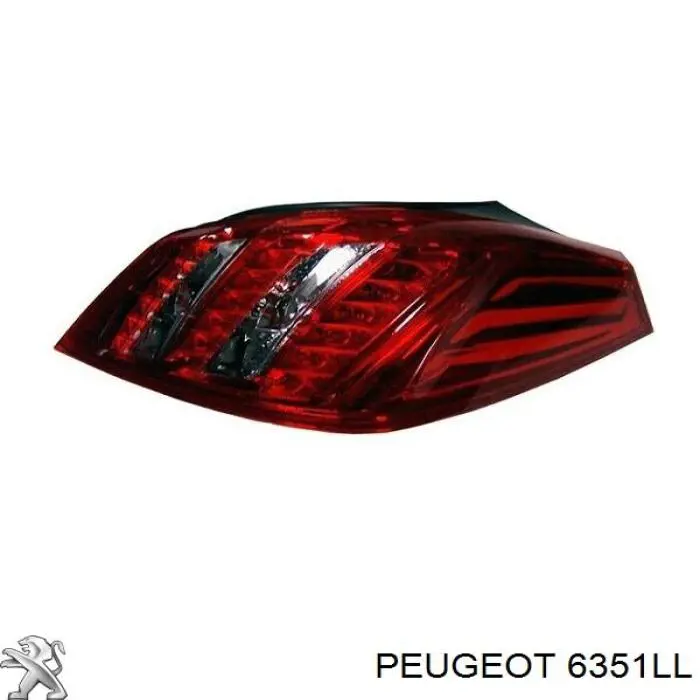 6351LL Peugeot/Citroen Lampa zespolona tylna prawa