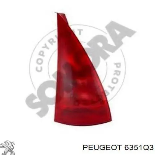  Lampa zespolona tylna prawa Citroen C3 1