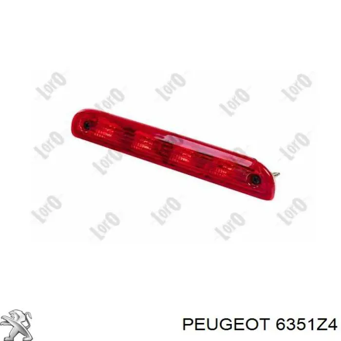6351Z4 Peugeot/Citroen Lampa stop tylna dodatkowa