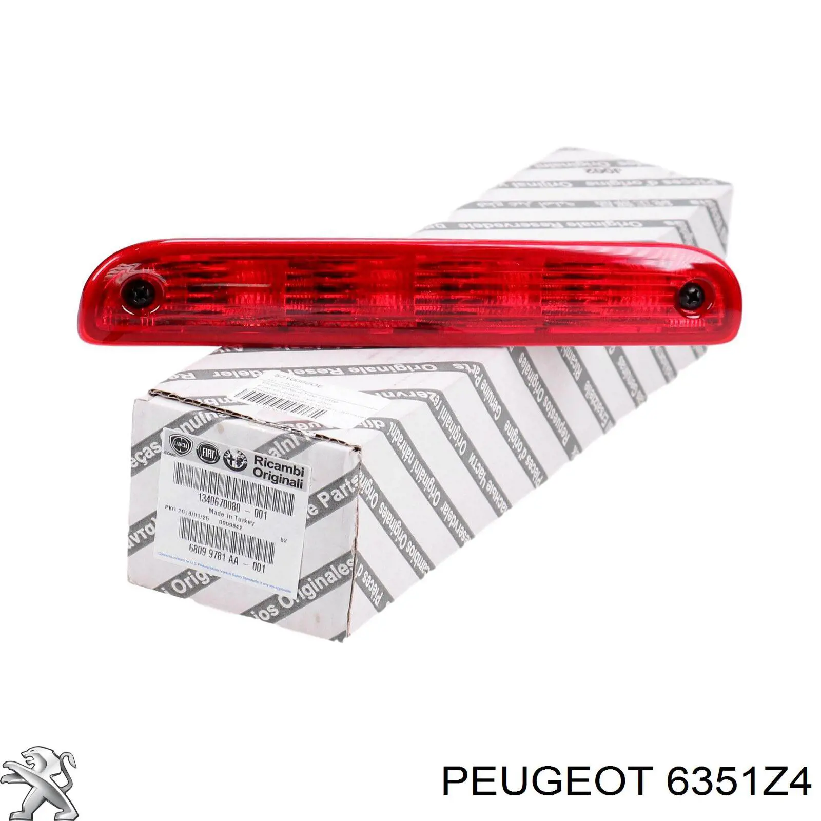 Lampa stop tylna dodatkowa Peugeot/Citroen 6351Z4 cena, od 43,45 USD