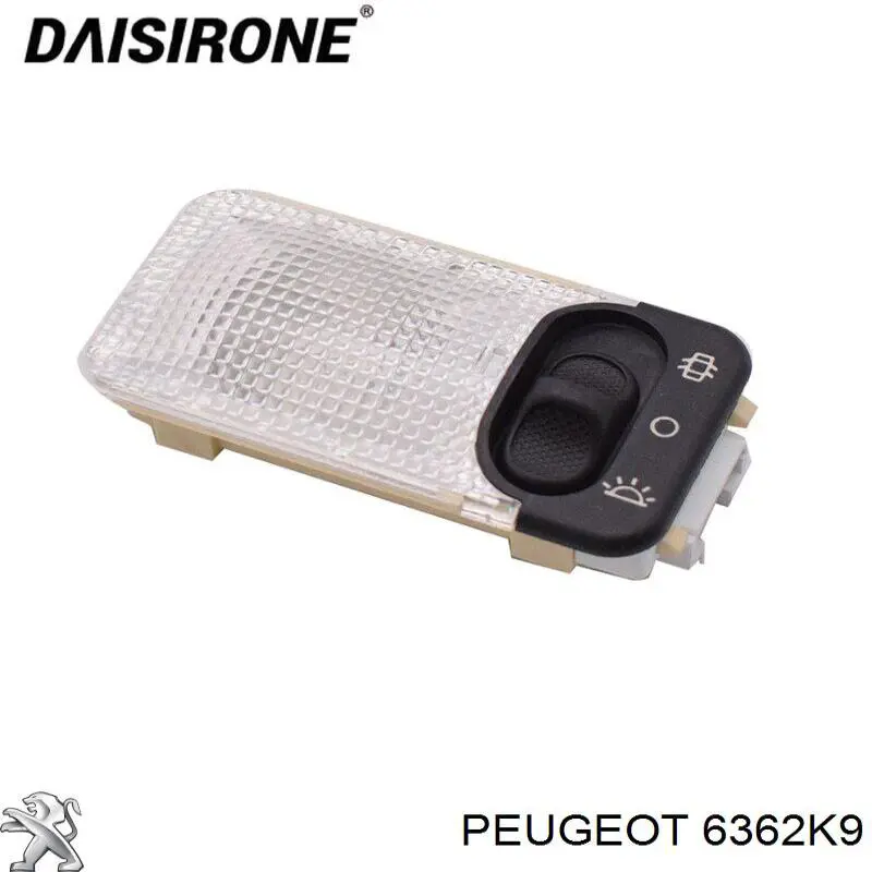 Do koszyka 6362H2 Peugeot/Citroen Lampka oświetlenia kabiny