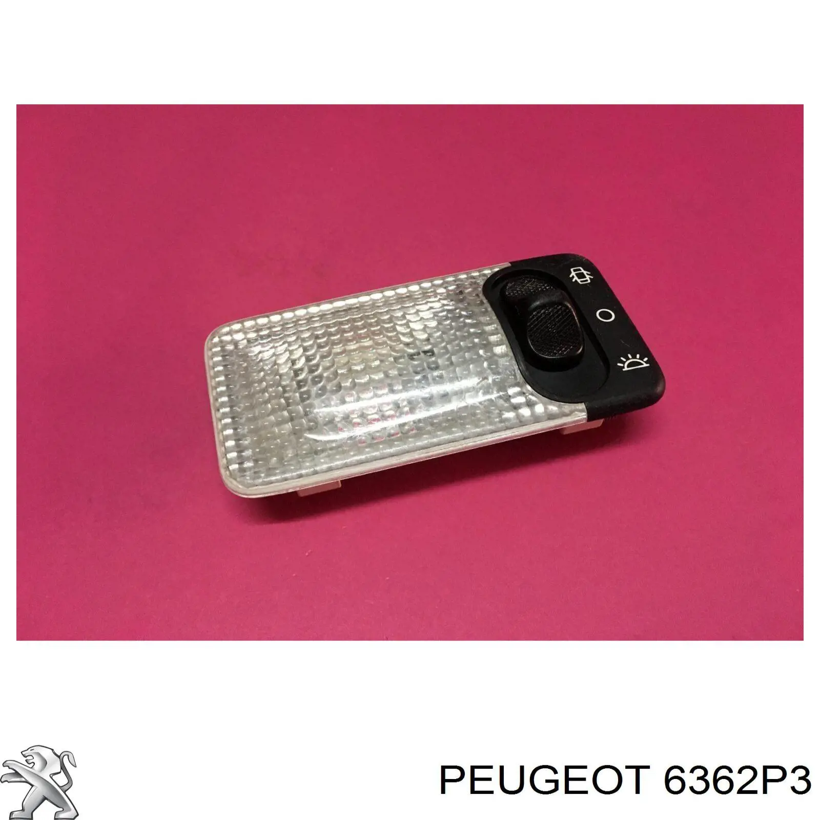 Lampka oświetlenia kabiny Peugeot/Citroen 6362P3 cena, od 30,65 USD