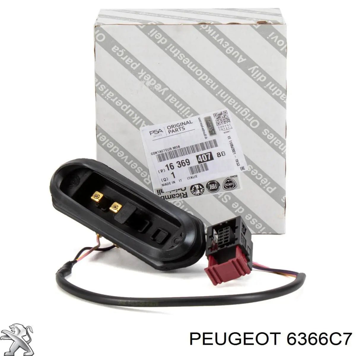 Czujnik zamykania drzwi (wyłącznik krańcowy) Peugeot/Citroen 6366C7 cena, od 30,95 USD
