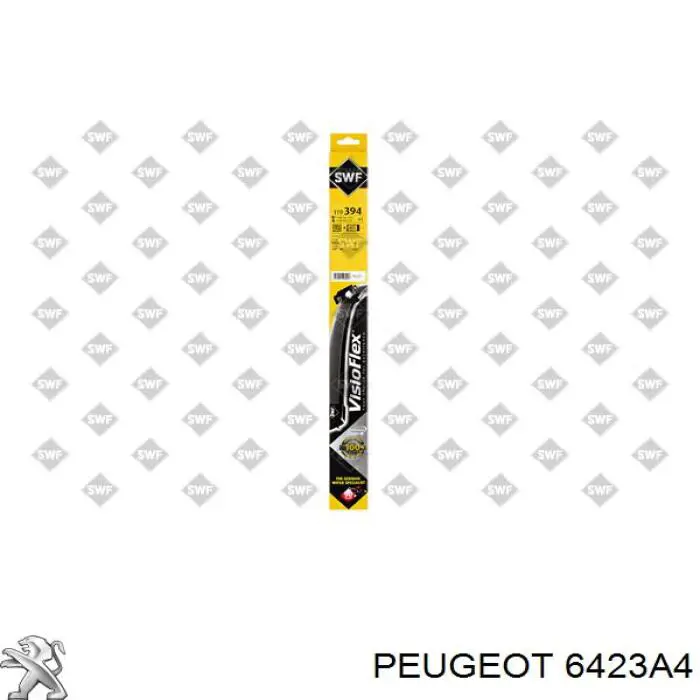 Do koszyka 6423A4 Peugeot/Citroen Pióro wycieraczki szyby przedniej, zestaw (2 szt.)