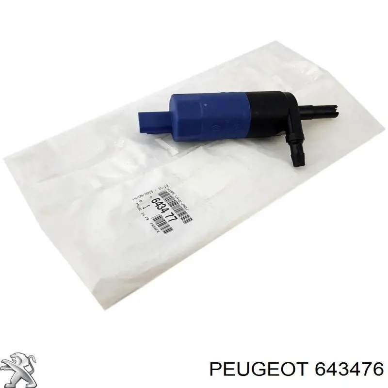 Pompka spryskiwacza szyby przedniej 643476 Peugeot/Citroen