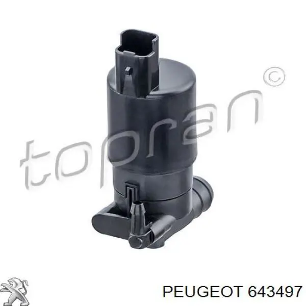 Pompka spryskiwacza szyby przedniej Peugeot/Citroen 643497 cena, od 30,65 USD