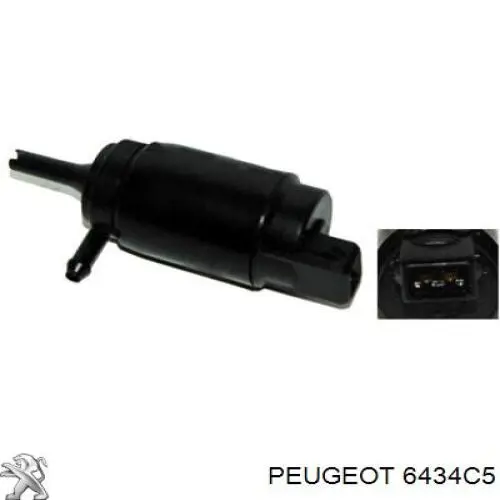 Pompka spryskiwacza szyby przedniej Peugeot/Citroen 6434C5 cena, od 8,91 USD
