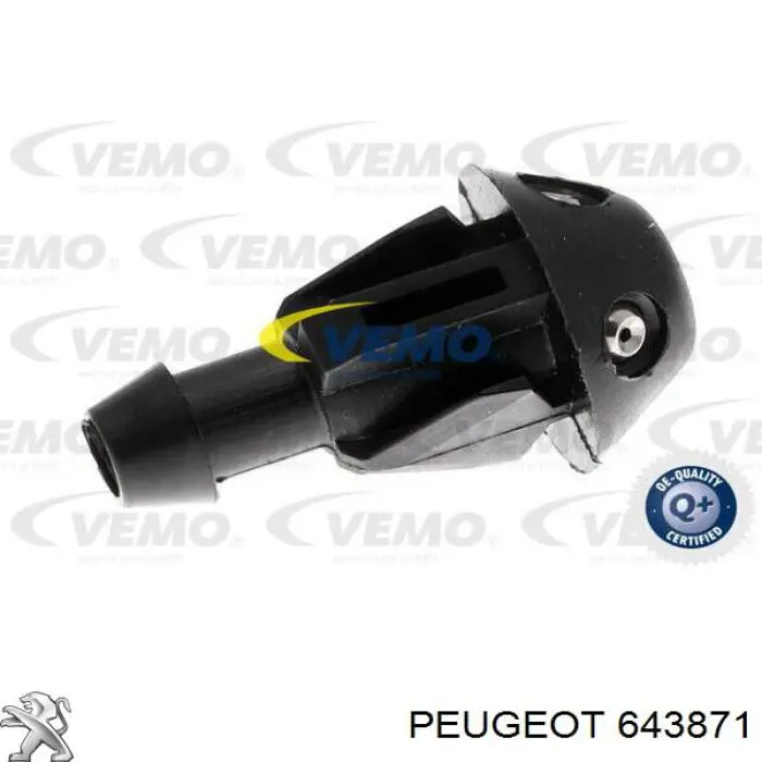 Dysza spryskiwacza szyby przedniej Peugeot/Citroen 0000643871 cena, od 2,61 USD