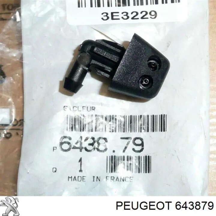 Dysza spryskiwacza szyby przedniej Peugeot/Citroen 643879 cena, od 5,06 USD