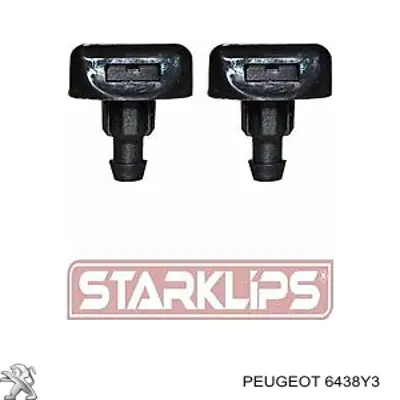 Do koszyka 6438Y3 Peugeot/Citroen Dysza spryskiwacza szyby przedniej