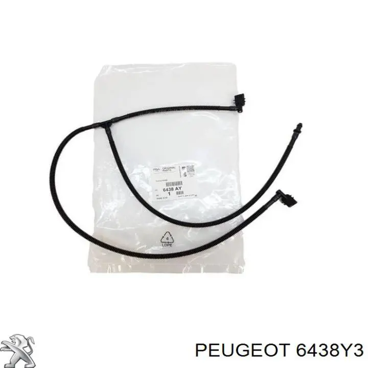 Do koszyka 6438Y3 Peugeot/Citroen Dysza spryskiwacza szyby przedniej
