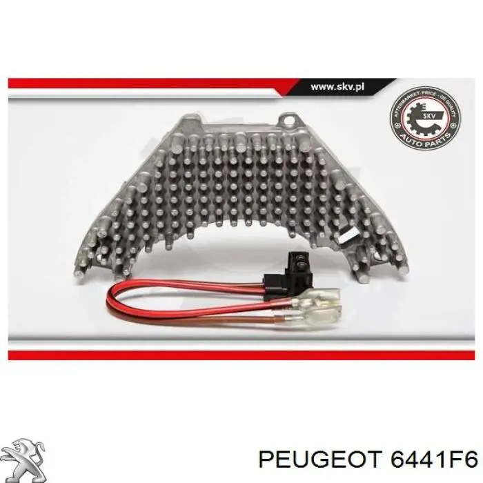Rezystor wentylatora nagrzewnicy (ogrzewacza kabiny) Peugeot/Citroen 6441F6 cena, od 75,37 USD