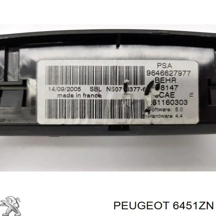 Sterownik trybów ogrzewania/klimatyzacji do Peugeot 307 SW 3H