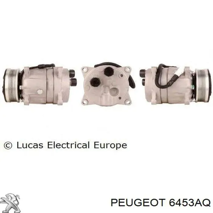 6453AQ Peugeot/Citroen Sprężarka klimatyzacji