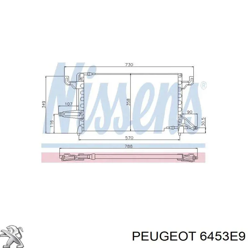 Chłodnica klimatyzacji Peugeot 605 sedana (6B) (1989 - 1999) cena, od  