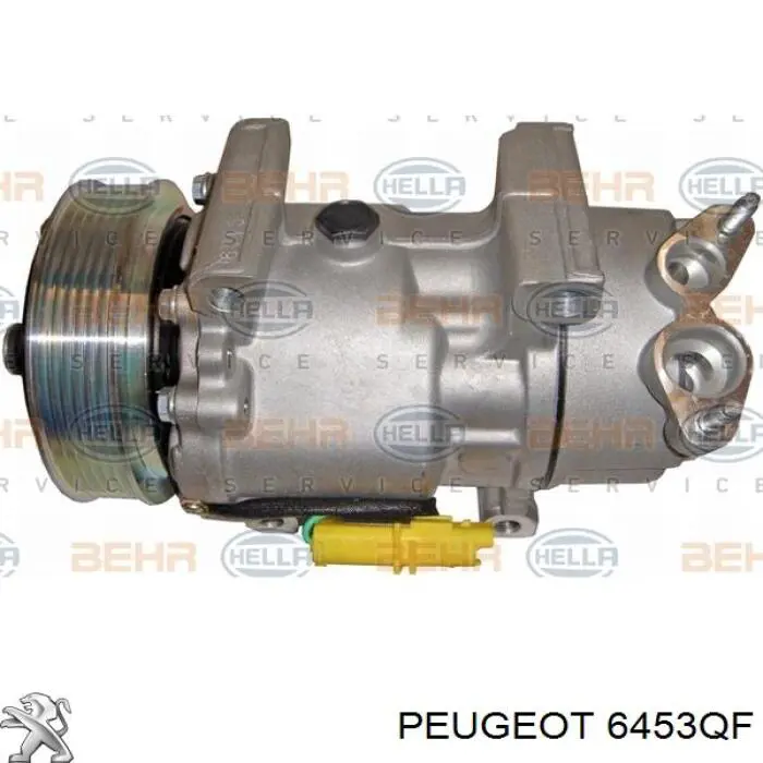 6453QF Peugeot/Citroen Sprężarka klimatyzacji