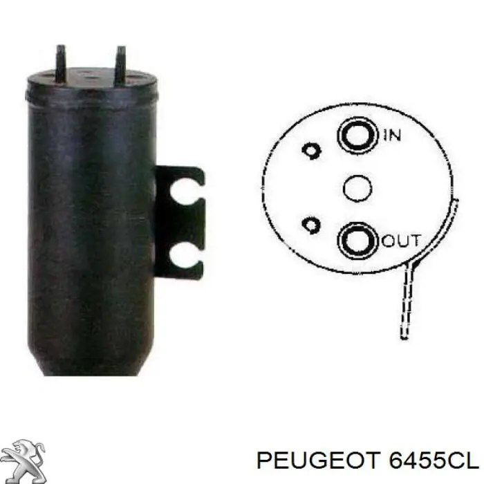 Do koszyka 6455CL Peugeot/Citroen Osuszacz klimatyzacji
