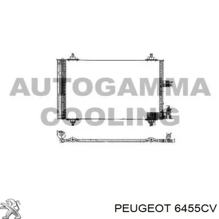 Chłodnica klimatyzacji Peugeot/Citroen 6455CV cena, od 64,70 USD