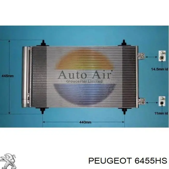 Do koszyka 6455HS Peugeot/Citroen Chłodnica klimatyzacji