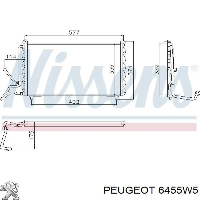 Chłodnica klimatyzacji do Peugeot 405 II 4B