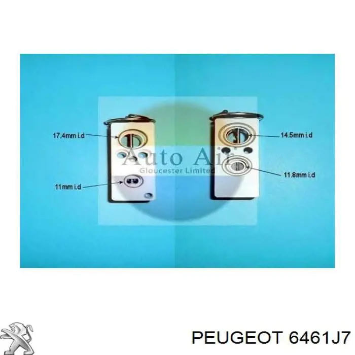 Zawór termostatyczny klimatyzacji Peugeot/Citroen 6461J7 cena, od 43,78 USD
