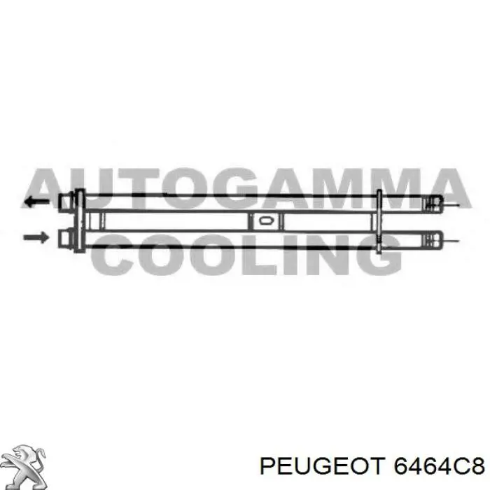6464C8 Peugeot/Citroen Chłodnica nagrzewnicy (ogrzewacza)