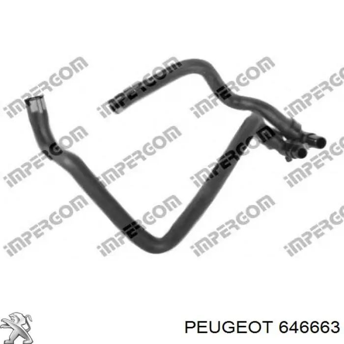 Przewód chłodnicy ogrzewacza (nagrzewnicy), podwójny Peugeot/Citroen 646663 cena, od 29,92 USD