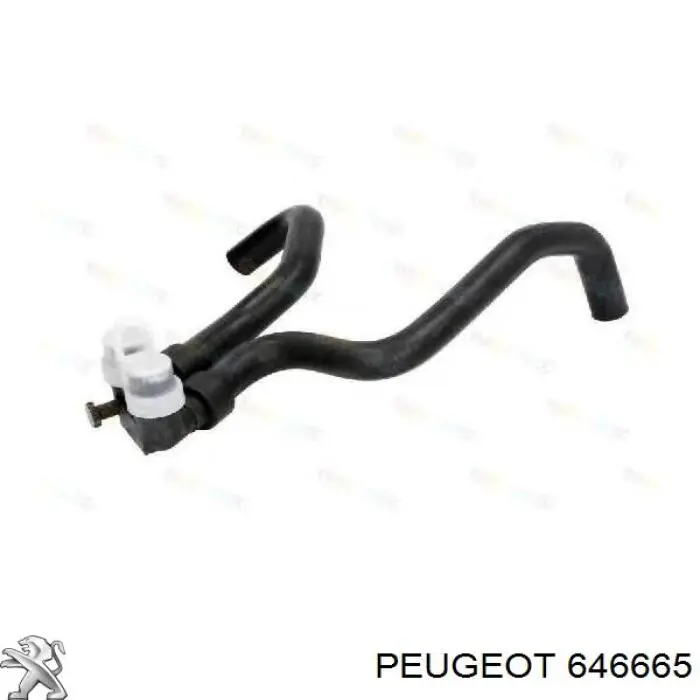 Przewód chłodnicy ogrzewacza (nagrzewnicy), podwójny Peugeot/Citroen 646665 cena, od 23,51 USD