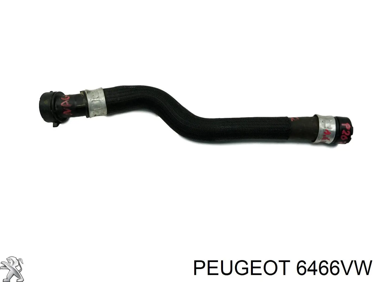 6466VW Peugeot/Citroen Przewód (króciec) chłodnicy górny