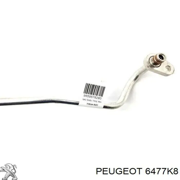 6477K8 Peugeot/Citroen Przewód klimatyzacji, od chłodnicy do parownika