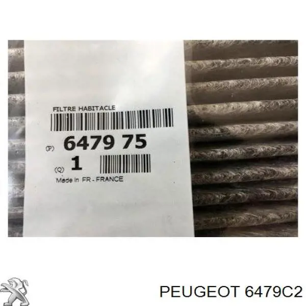 Do koszyka 6479C2 Peugeot/Citroen Filtr kabiny