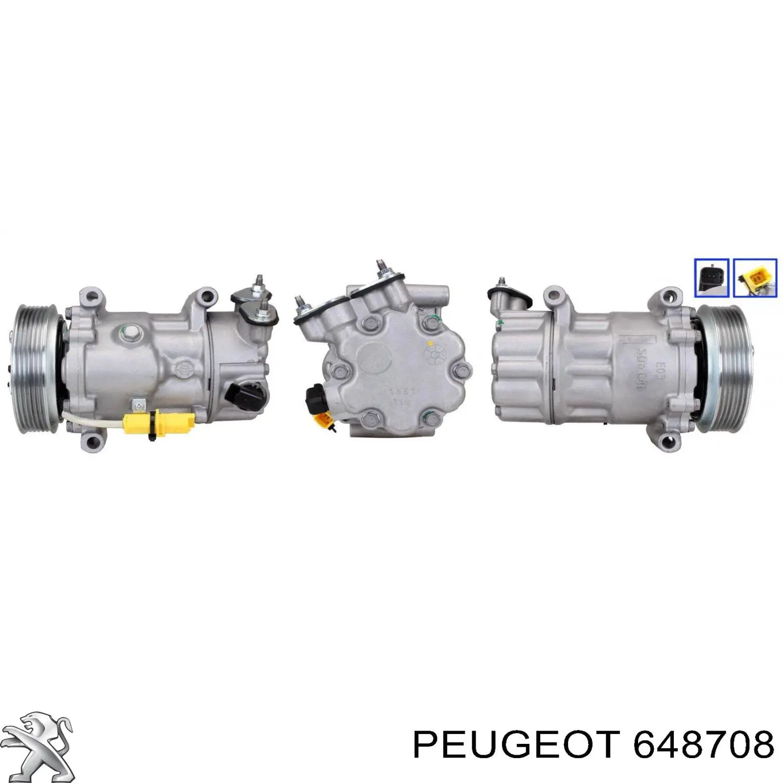 Sprężarka klimatyzacji Peugeot/Citroen 648708 cena, od 244,07 USD