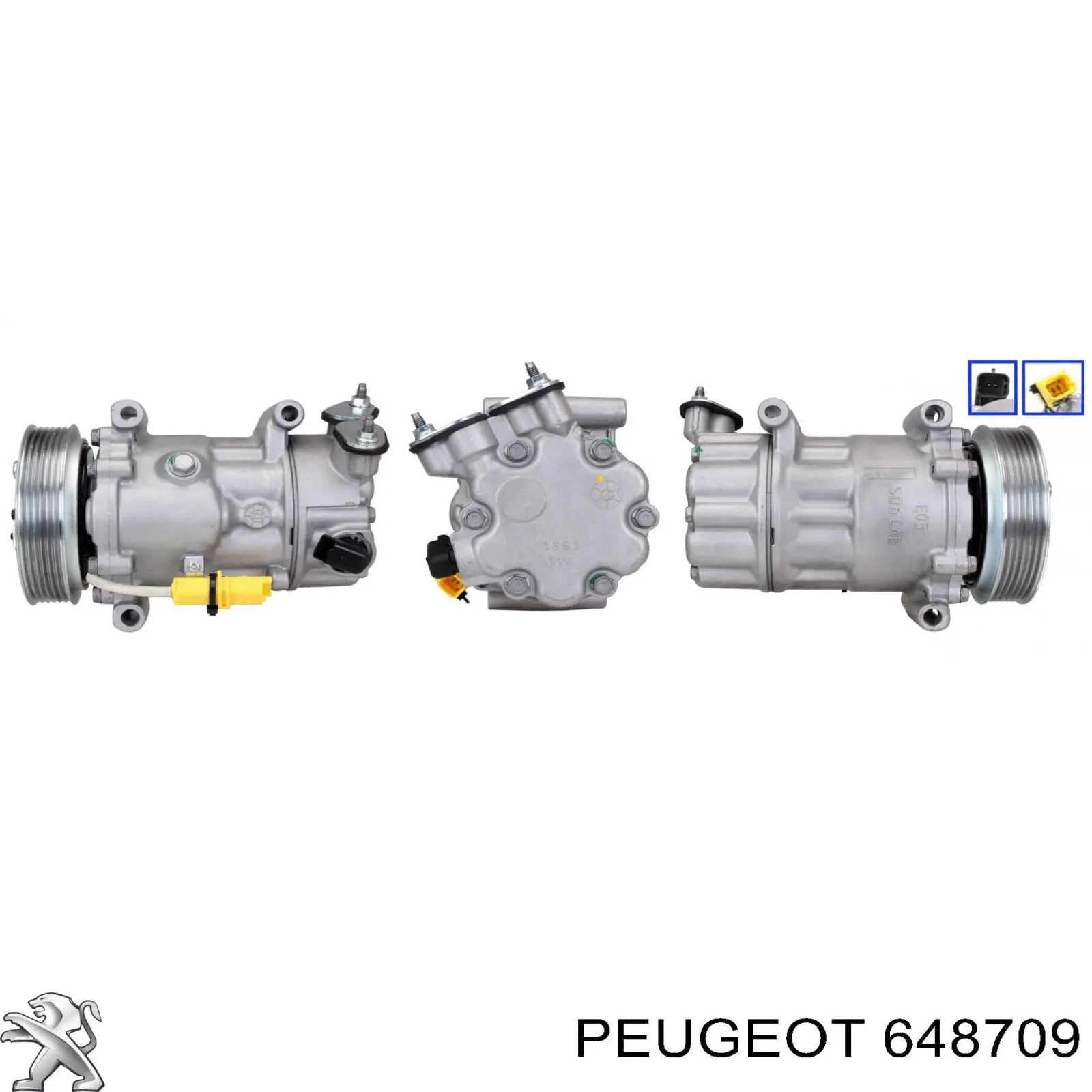 Sprężarka klimatyzacji Peugeot/Citroen 648709 cena, od 202,12 USD