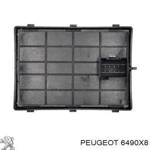 Panel przyciskowy sterowania podnośnikiem szyby przedni lewy Peugeot/Citroen 6490X8 cena, od 26,51 USD